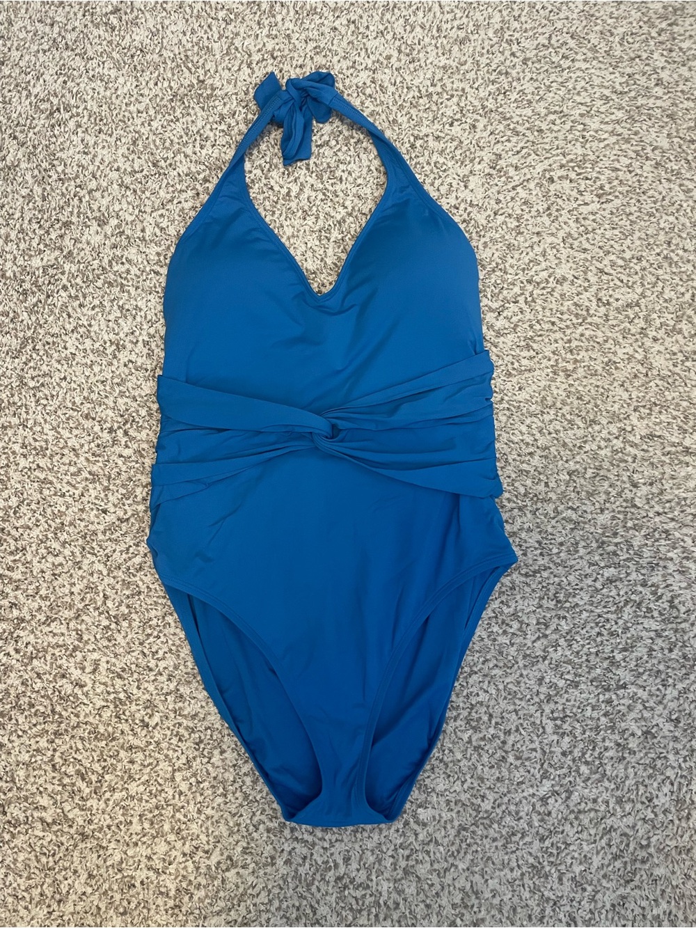 Bleu Rod Beattie Halter One-Piece Swimsuit Size 12
